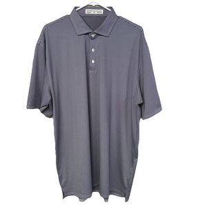 Holderness & Bourne The Perkins Shirt Navy And White Polo Stretch Men 2XL EUC